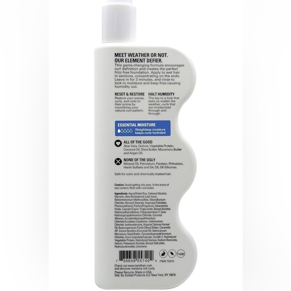 NEW! TWIST by Ouidad Weather or Not Element-Defying Conditioner - Picture 2 of 3